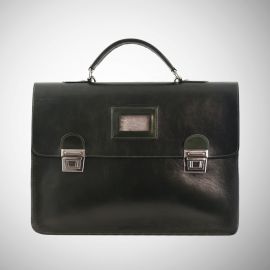Cartella Frasette in pelle verdone vintage L