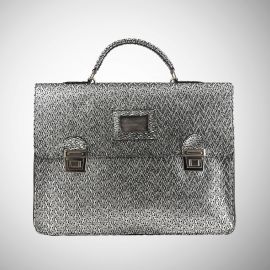 Cartella Frasette in pelle bronzo  
