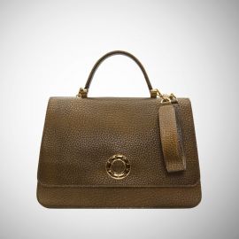 Borsa Frasette in pelle bronzo vintage M