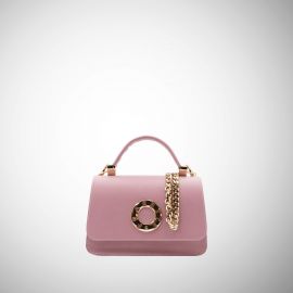Borsa Frasette in pelle rosa XS
