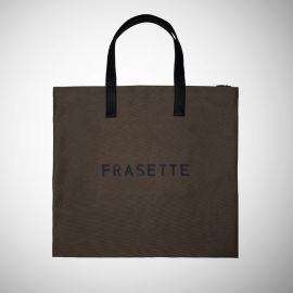 Shopping Bag Frasette in tessuto tecnico verdone e stampa L