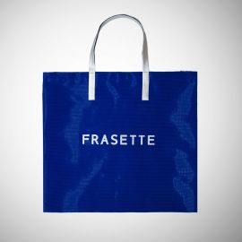 Shopping Bag Frasette in sky azzurro traforato e stampa L