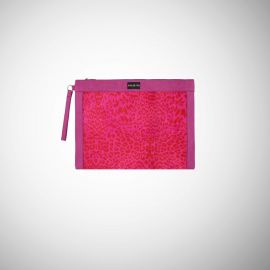 Pochette Frasette pelle cavallino fucsia maculata L