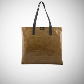 Shopping Bag Frasette in pelle nocciola 