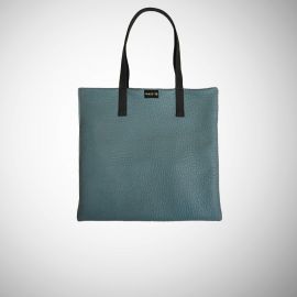 Shopping Bag Frasette in pelle ottanio stampa elefante M