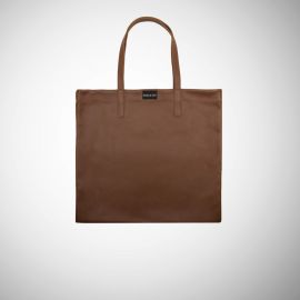 Shopping Bag Frasette in pelle marrone M 