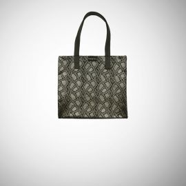 Shopping Bag Frasette in pelle oro stampa pitone S