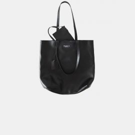 Sack Bag Frasette in pelle nera M