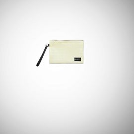 Pochette Frasette in sky beige e oro stampa cocco