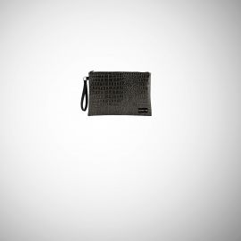 Pochette Frasette in sky grigio e oro  