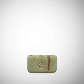 Mini bag in pelle cavallino salvia TU