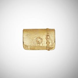 Marsupio Frasette in pelle oro stampa cocco