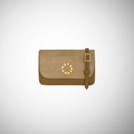 Marsupio Frasette in pelle beige e ayers beige