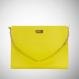 Work Bag Frasette in pelle gialla limone