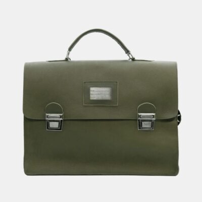 Cartella Frasette in pelle verdone L