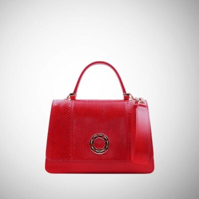 Borsa Frasette in pelle rossa e pregiata rossa S