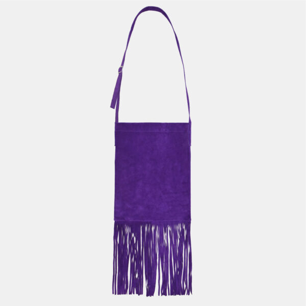 Gipsy Bag in pelle scamosciata viola TU - immagine 2