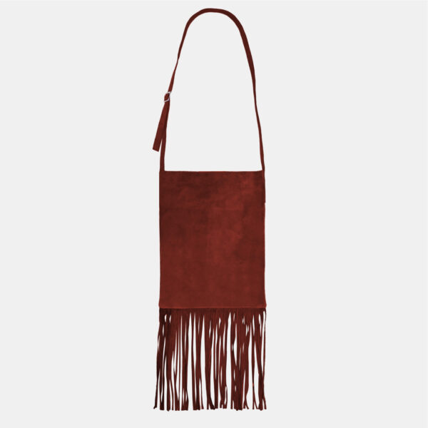 Gipsy Bag in pelle scamosciata bordeaux TU - immagine 2