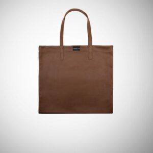 Shopping Bag Frasette in pelle marrone M