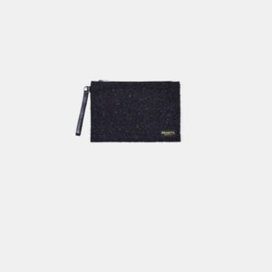 Pochette Frasette in eco pelle frufru nera MP