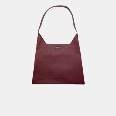 W Bag Frasette in pelle bordeaux M