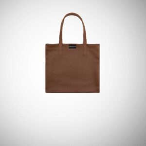 Shopping Bag Frasette in pelle ruggine S