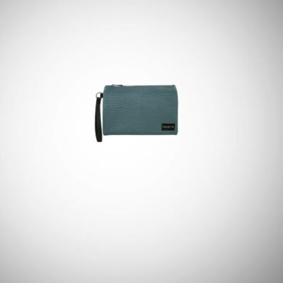 Pochette Frasette in pelle ottanio stampa elefante S