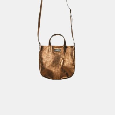 Sack Bag Frasette in pelle bronzo S