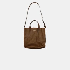 Sack Bag Frasette in pelle marrone glitter S