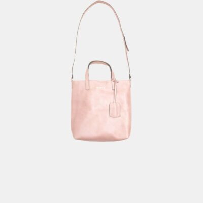 Sack Bag Frasette in pelle rosa S