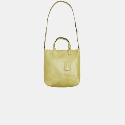 Sack Bag Frasette in pelle lime S