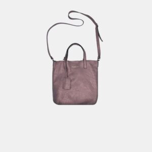 Sack Bag Frasette in pelle glicine stampa elefante S