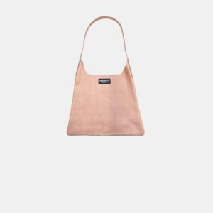 W Bag Frasette in pelle rosa glitter S