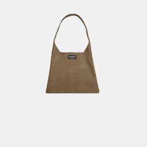 W Bag Frasette in pelle caffè stampa elefante S