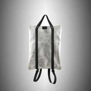 Zaino Frasette in pelle argento