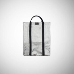 Zaino Frasette in pelle argento specchio TU