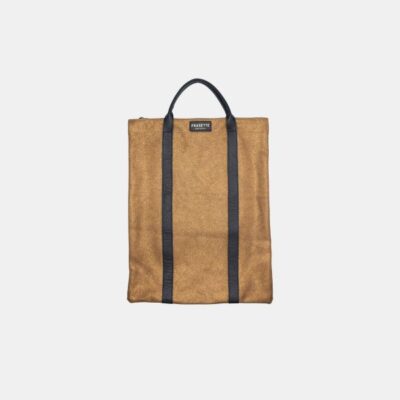 Zaino Frasette in pelle laminata oro scuro TU