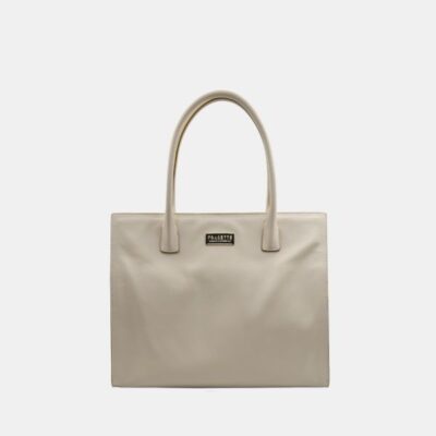 Tote bag Frasette in pelle beige S