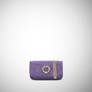 Mini bag Frasette in pelle vernice glicine TU