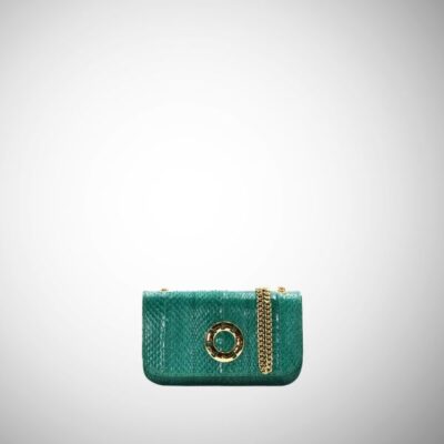 Mini bag Frasette in pelle ayers verde