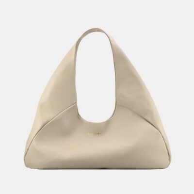 Hobo bag Frasette in pelle taupe L