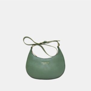 Hobo bag Frasette in pelle verde salvia S