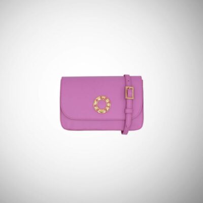 Marsupio Frasette in pelle rosa