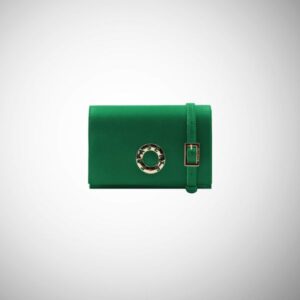 Marsupio Frasette in pelle verde TU