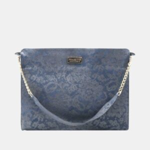 Work Bag Frasette in pelle denim stampa glitter TU