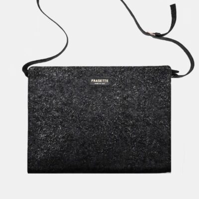 Work Bag Frasette in pelle laminata nera TU