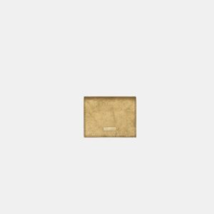 Porta tessere Frasette in pelle oro glitter TU