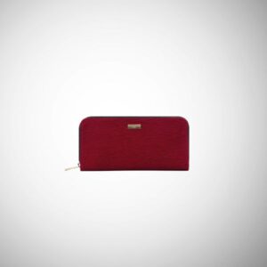 Portafoglio Frasette in pelle cavallino bordeaux TU